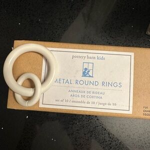 Pottery Barn Kids Cream Metal Rings Set